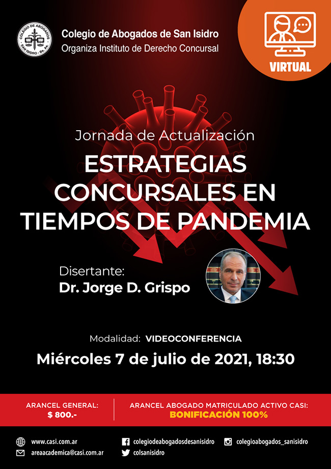 Estrategias concursales en tiempos de pandemia. Jornada extraordinaria