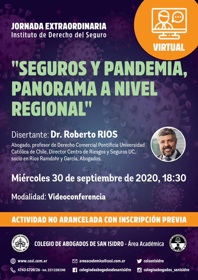 Seguros y pandemia, panorama a nivel regional. Jornada