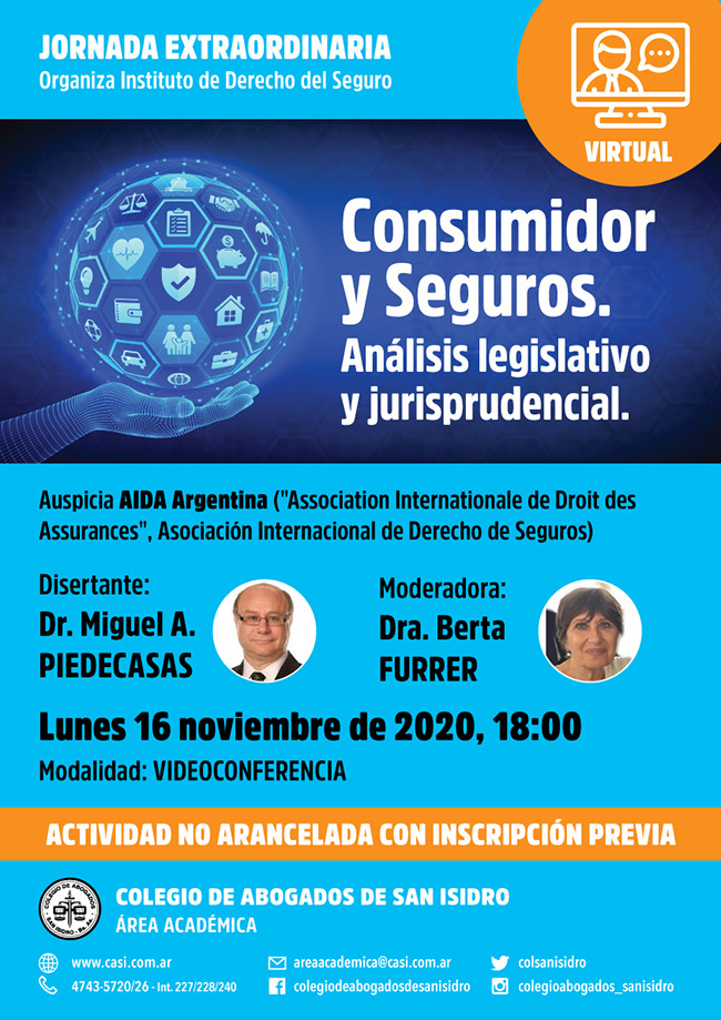 Consumidor y Seguros. Análisis legislativo y jurisprudencial. Jornada extraordinaria