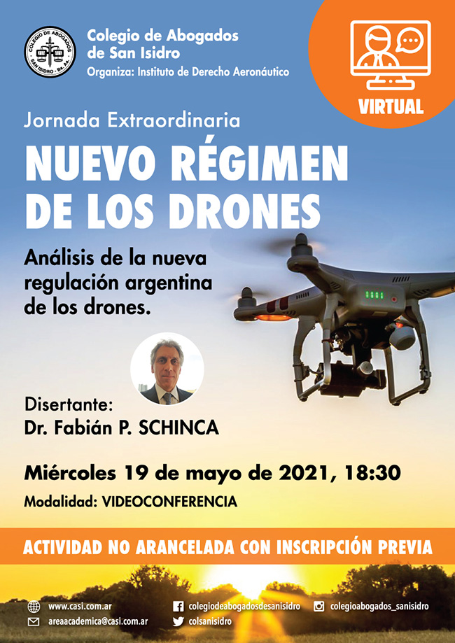 Nuevo régimen de los drones. Jornada extraordinaria