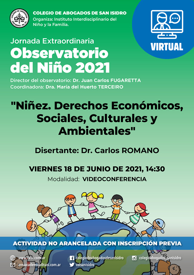 Observatorio del niño 2021. Reunión extraordinaria 18/06/21