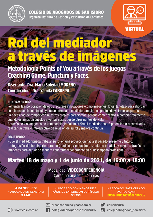 Rol del mediador a través de imágenes. Virtual