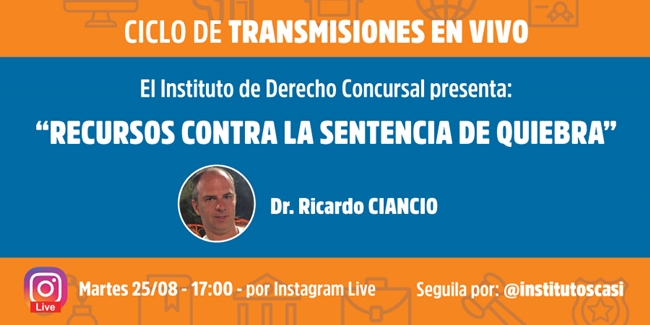 Transmisión IG Live - Martes 25/8