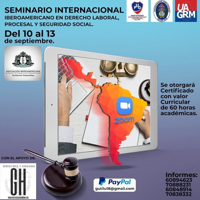 Seminario Internacional del 10 al 13 de septiembre