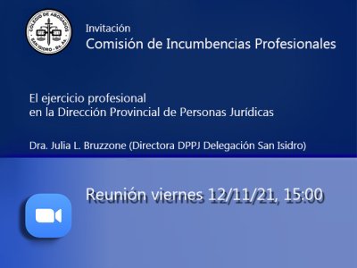 Reunión: viernes 12 de noviembre de 2021, 15:00